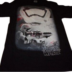NEW 100% Cotton Star Wars Lord Vader Rising Galactic Tour Shirt XL Black Empire